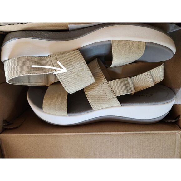 Clarks Arla Jacory Sandals Women's size 10 Soft Gold - Picture 3 of 7